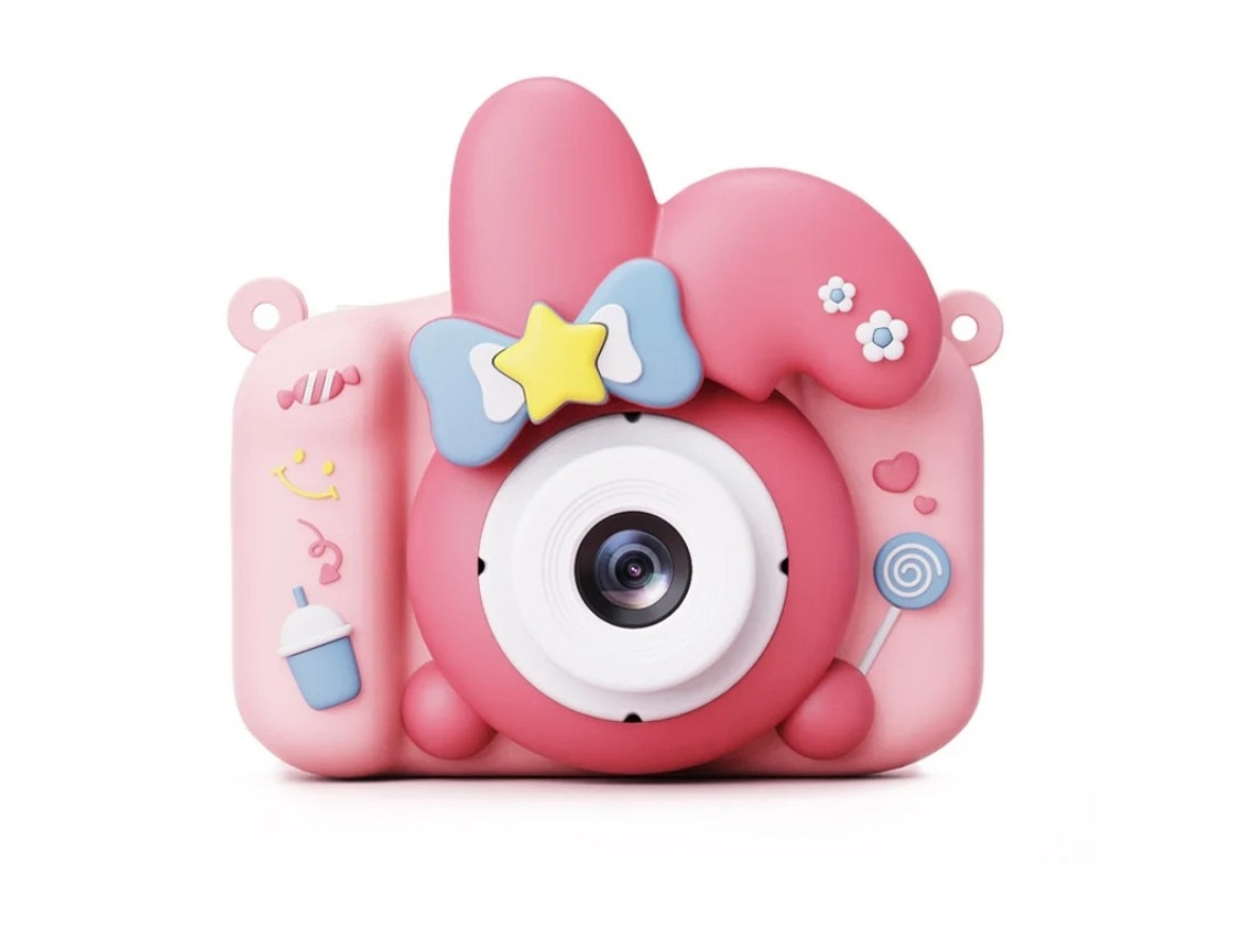 Cámara fotográfica multifuncional para niños de 9600 W con píxeles HD y cámara dual para grabación de video y juegos (rosa) Yizhood