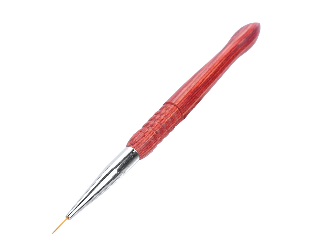 Kkml-portaminas De Madera Retro Para Arte De Uñas Pincel Lápiz De Dibujo Línea Pincel Manicura Cabeza Media