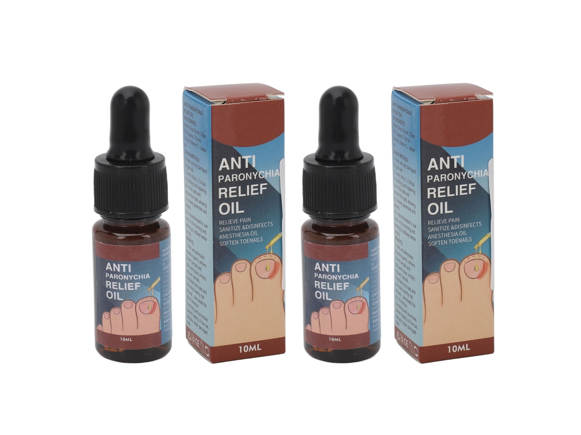 Aceite para uñas dañadas (paquete de 2), tratamiento suave y seguro para uñas gruesas, descoloridas y con paroniquia (10 ml)