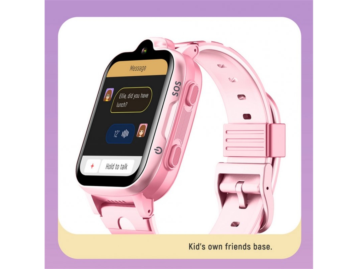 Reloj Inteligente Smartwatch Infantil Táctil Tarjeta Sim Rosa