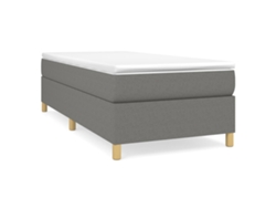 Maison Exclusive - Estructura De Cama Con Somier Tela Gris Oscuro 80x200 Cm