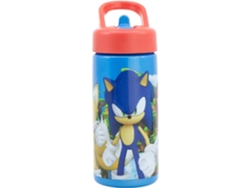 Botella De Agua Deportiva Con Pajita Y Asa Sonic De 410ml