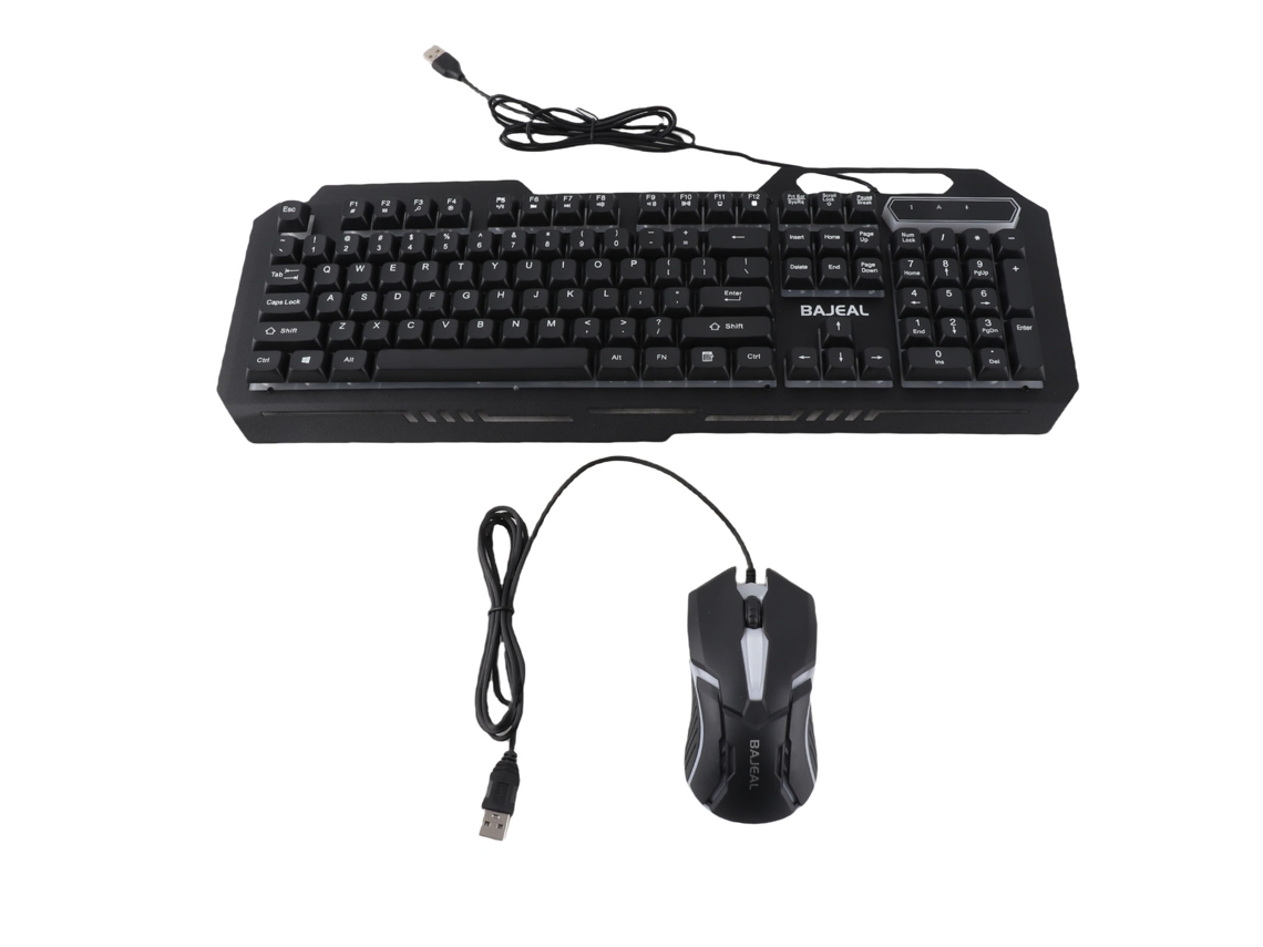 Combo De Teclado Y Ratón Rgb Con Cable, 1200 Dpi, 104 Teclas, Aluminio, Diseño Ergonómico Para Pc, Portátil Y Ordenador De Sobremesa.