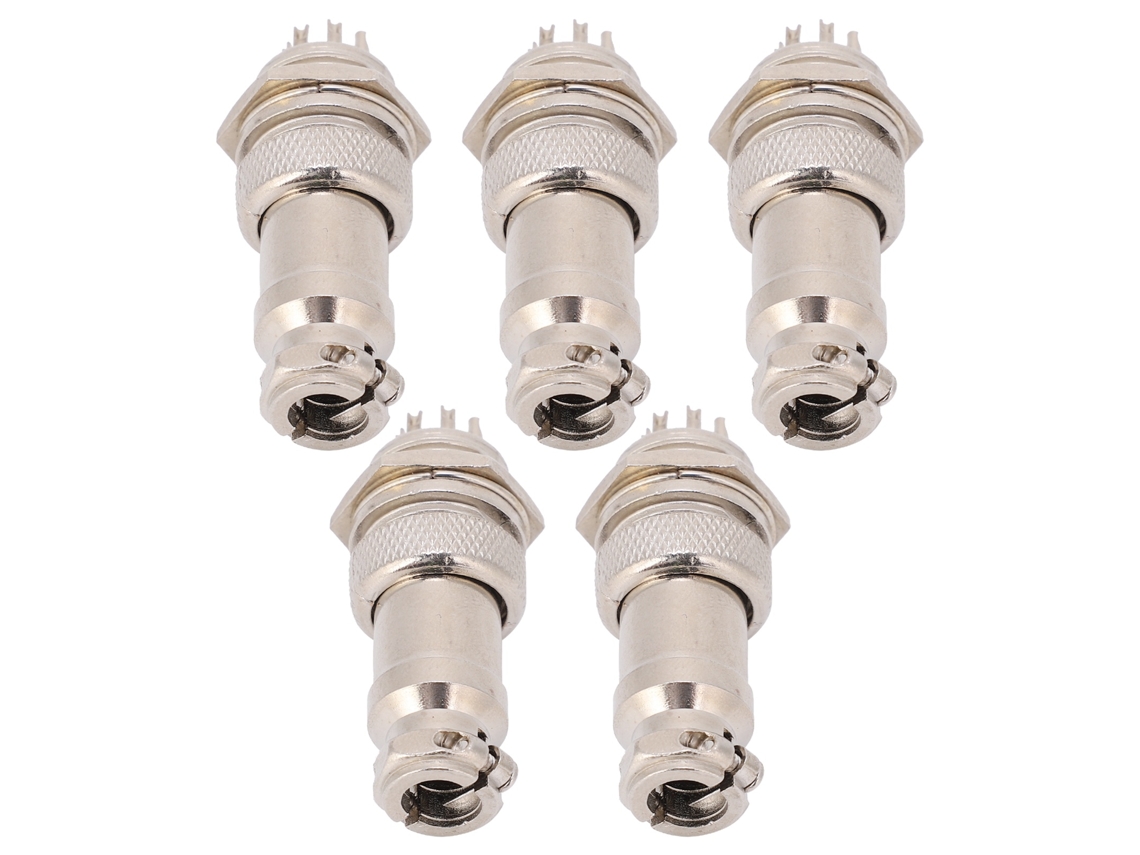 2026-as-conector De Enchufe Aviación Macho Hembra Gx16 16mm 9pin 450v Metal 5 Piezas Para Panel Chasis Cable Potencia