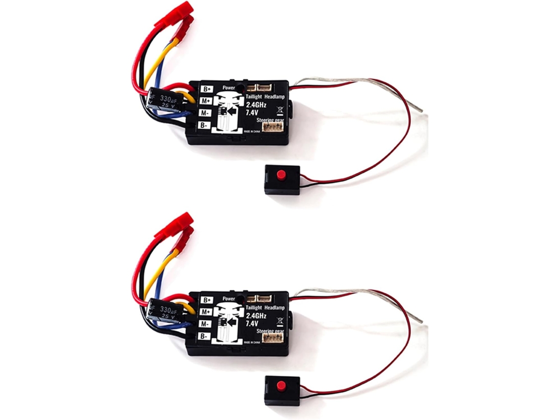 2 Coches Teledirigidos Con Esc De 2,4 G Y Giroscopio Auxiliar Para 1603, 1604, Sg1603, Sg1604 Y Ud1601