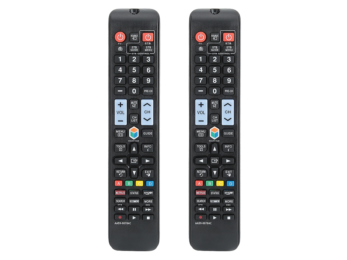 Yncm-2 Piezas Control Remoto De Tv Con Botones Grandes Para Samsung