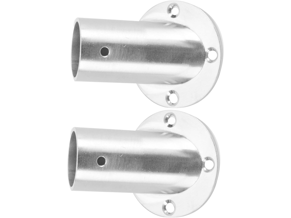 Soportes Extremo Rieles Armario Acero Inoxidable Bases Elevadas Aptos Montaje Techo Vestidores Baños