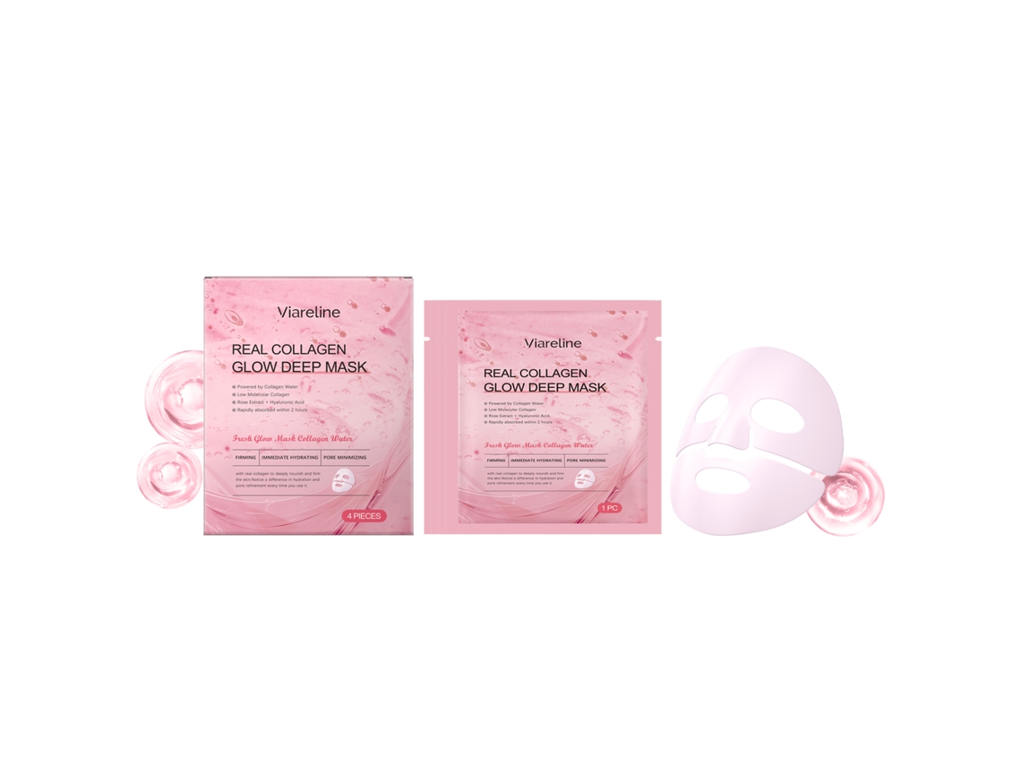 Mascarilla hidratante y reafirmante de colágeno en caja, Worten