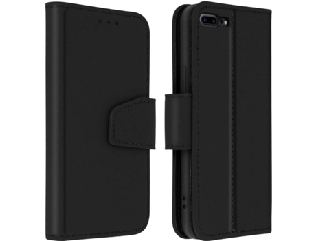 Funda iPhone 7 Plus, 8 Plus AVIZAR Tarjetero Negro