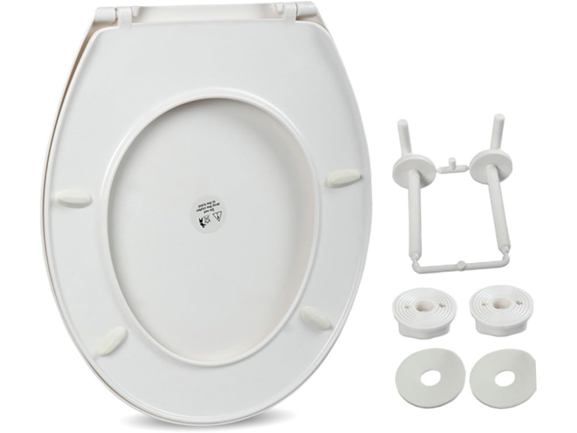 Asiento de inodoro en forma de U, tapa de inodoro con diseño exclusivo, duradero y fácil de usar. Gokoco