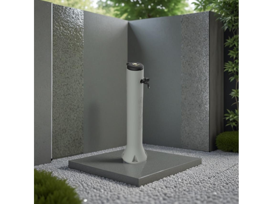Fuente de Jardín SINED Fontana Tritone Tortora (Marrón - Polietileno HD - 25x25x99 cm)