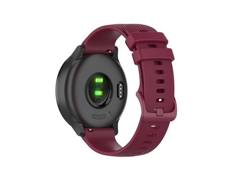 Correa Smartwatch para Huawei Watch 3 Pro 22mm Silicona a Cuadros (Rojo Vino)