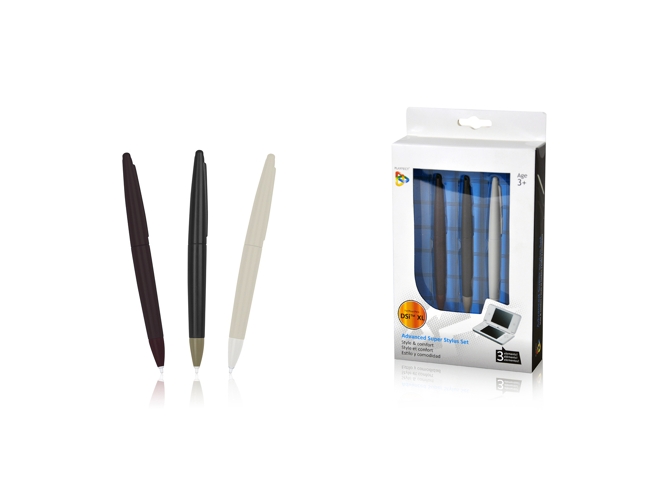 Pack Lápiz PLAYFECT Stylus 3 en 1 para Nintendo Dsi XL