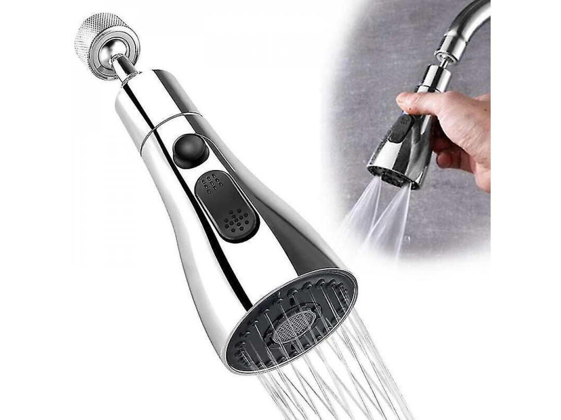 Reemplazo De Boquilla De Grifo De Cocina Con Rotación 360, 3 Modos De Flujo, Adaptador Universal, Material Abs