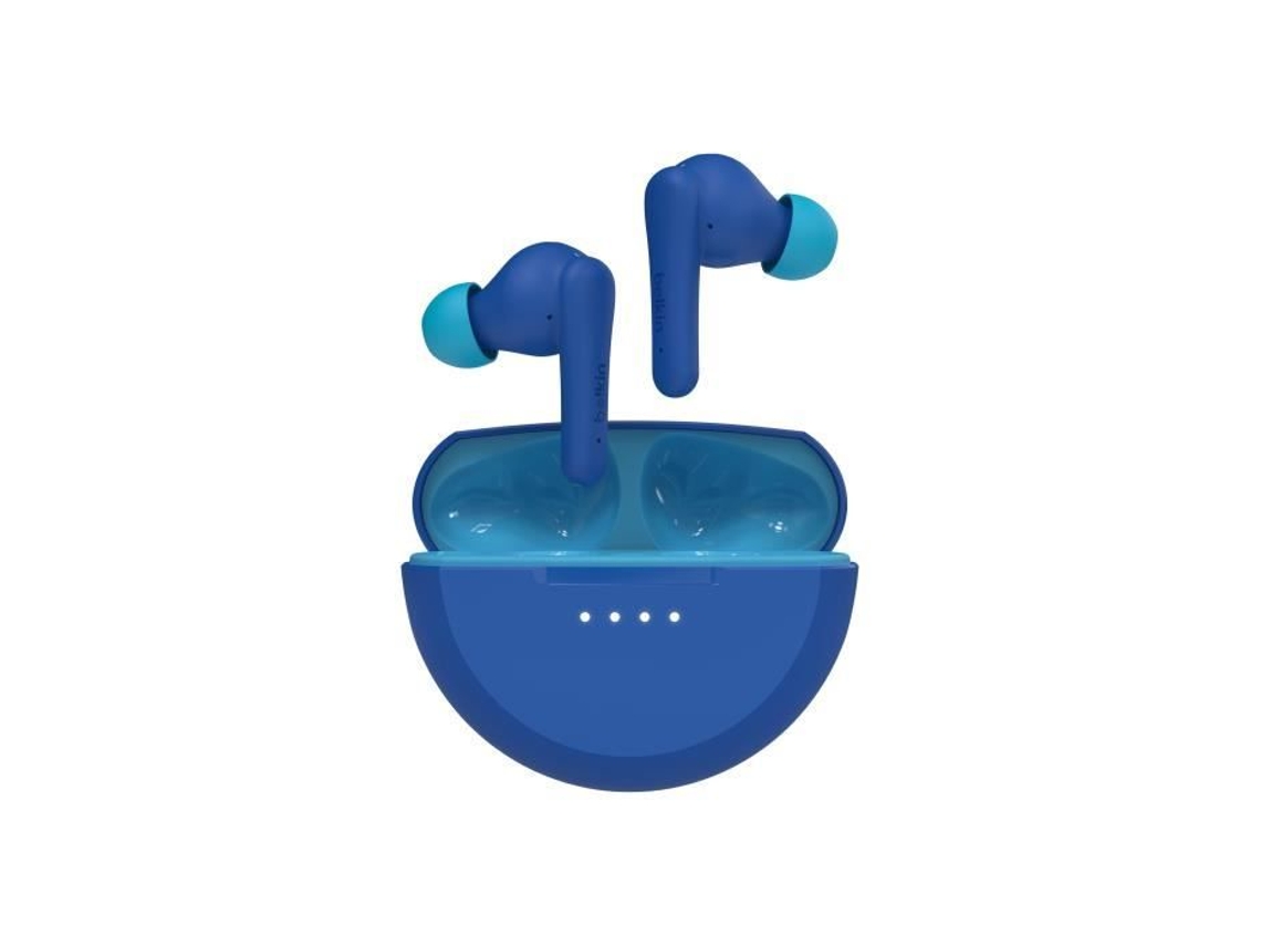 Auriculares inalámbricos Bluetooth Soundform Nano 2 para niños Auriculares inalámbricos con micrófono intrauditivo Negro BELKIN
