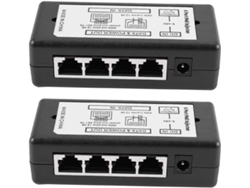 2 Adaptadores Poe, Adaptador Ethernet, Entrada De 4 Pines (+) / 7 Pines (8), Entrada Dc12v/dc48v, Cámara Ip