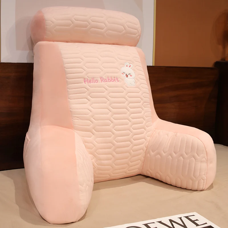 (conejo Rosa 60-50 Cm) Almohada Para Adultos, Cojín De Asiento, Cojín De Respaldo