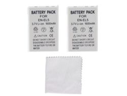 Batería En El5 De 1600 Mah Para Cámaras Coolpix 3700, 4200, 5200, P3, P4, P80, P100, P500, P6000 Y S10