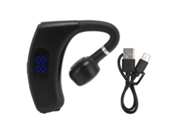 Auriculares Bluetooth Mono Bt 5.4 Con Reducción De Ruido, Batería De Larga Duración Y Pantalla Digital (negro).