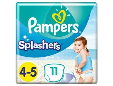 Fraldas descartáveis PAMPERS Splashers 4-5