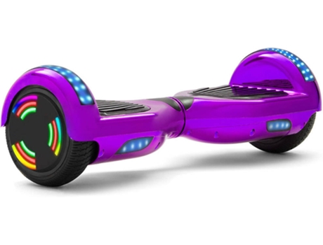 Hoverboard E-RIDES WF-C18 Violeta (Altavoz Bluetooth|Autonomía: 30-60 min| Velocidad Máx: 12 km/h)