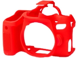 Funda silicona EASYCOVER Canon 77D Rojo