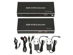Extensor Kvm 60m Com Interface Multimídia Hd Usb 1080p 60hz Para Tv Dvd Pc 100‑240v