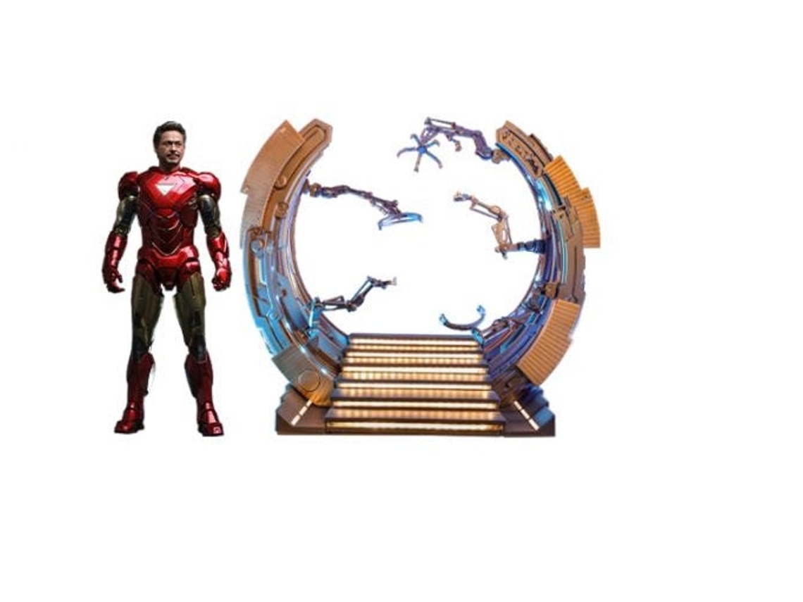 Figura Hot Toys MMS688D53 - Marvel Comics - The Avengers - Iron Man Mark VI Suit-Up Gantry