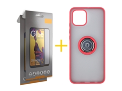 Conjunto de Protectores de Pantalla Templado Full Gel Bumper para iPhone 16 Pro GANDY Vidrio Templado Rojo (2un)