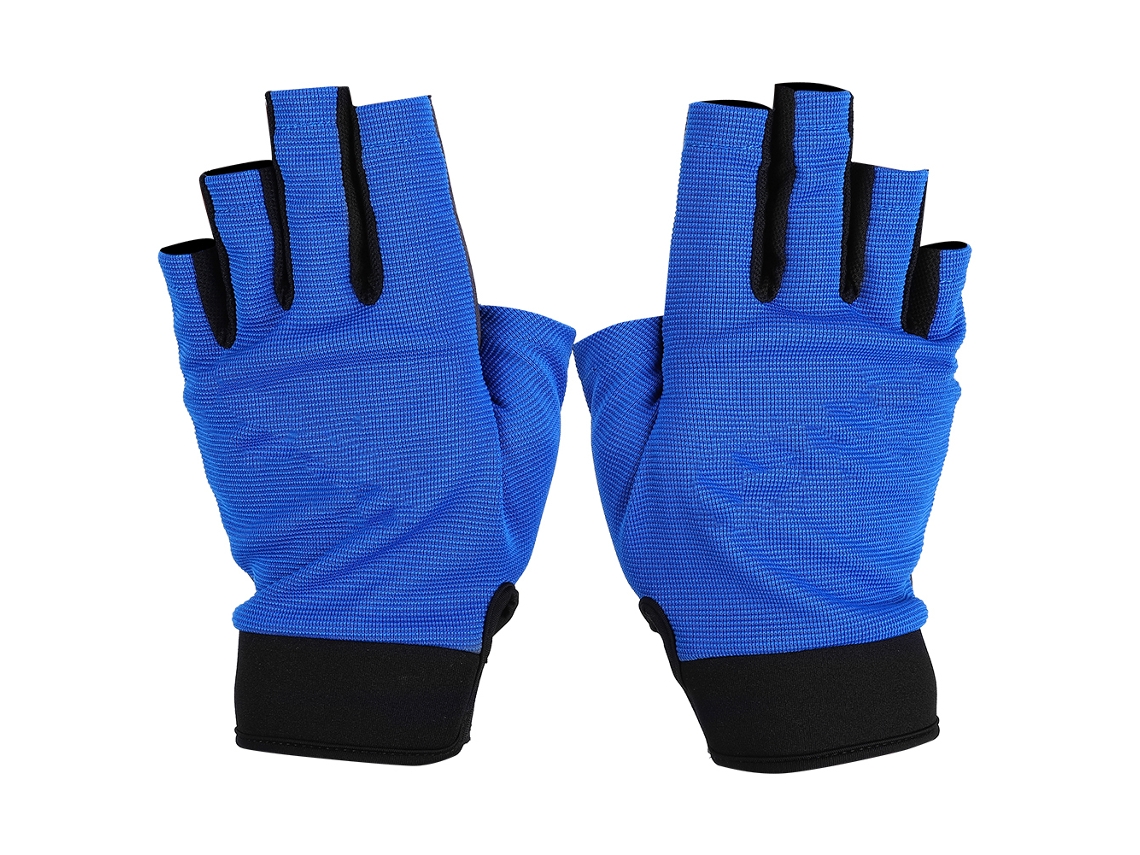 Danu26-guantes De Pesca De Media Manga Boodun Transpirables Antisolar Para Kayak Senderismo Outdoor Accesorio De Deporte (azul Xl)