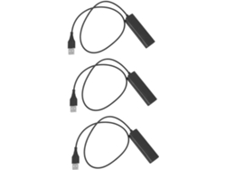 Cable Adaptador De 3 Piezas Hembra A Usb Para Auriculares De Teléfono Portátiles