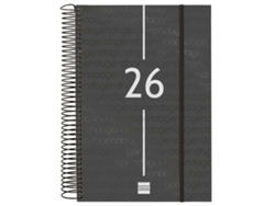 Agenda negra Finocam Year 2026 (16,5 x 24,2 cm)