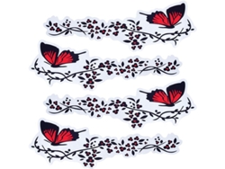 Pegatinas Para Coche Para Mujer, 2 Juegos De Pegatinas De Mariposas Y Flores