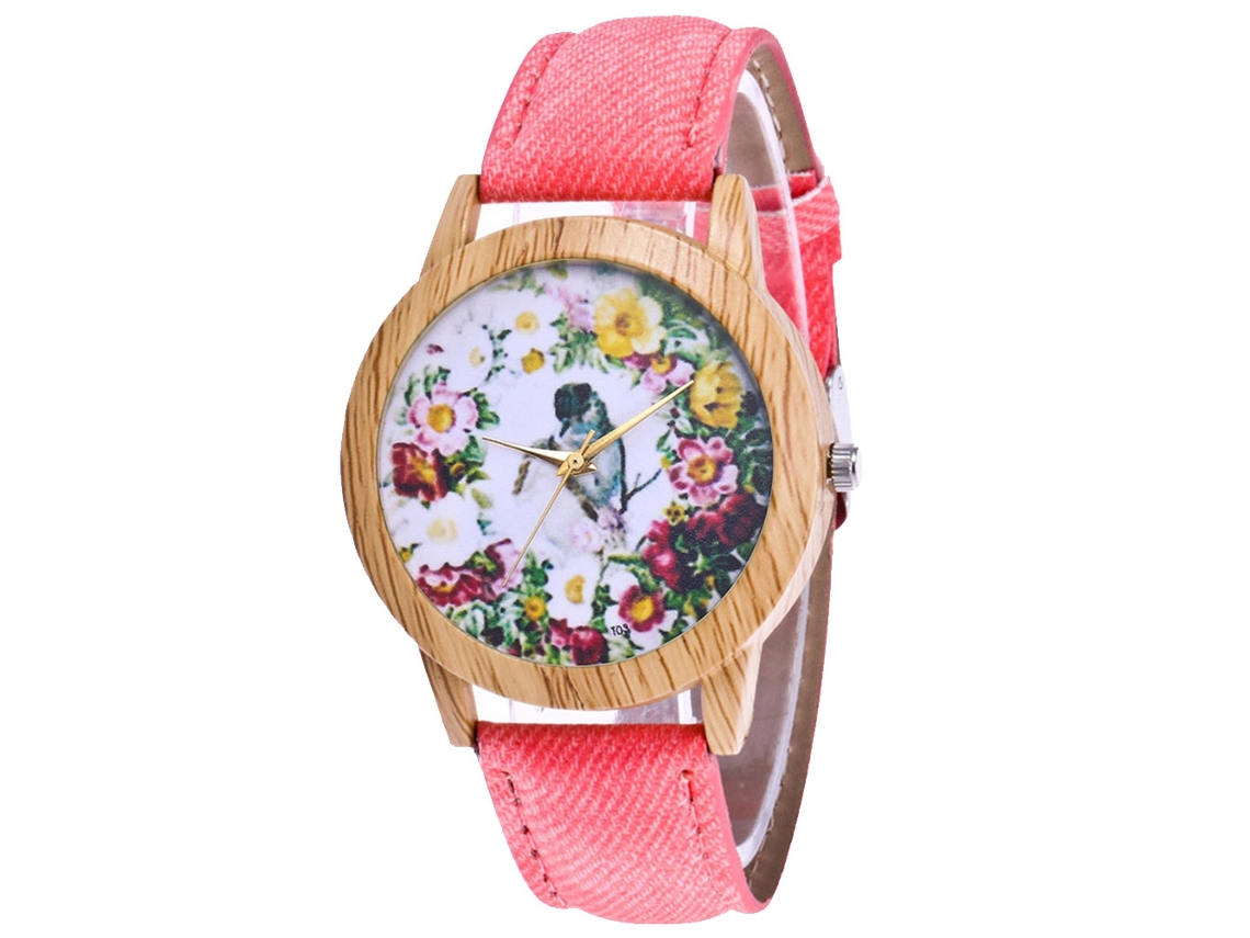 Reloj De Pulsera Zhoulianfa Para Mujer Con Correa De Pantalla Y Módulo De Cuarzo (rosa)