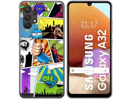 Carcasa Samsung Galaxy A32 4G TUMUNDOSMARTPHONE Comic Multicolor
