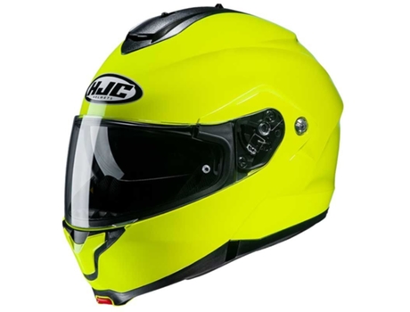 Casco HJC C91 Solido Color Verde Fluor Talla S