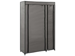 Armario plegable de tela gris 110x45x175 cm