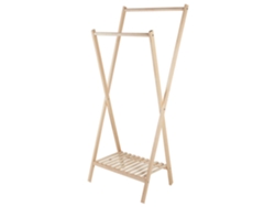 Perchero BELIANI Denver de Madera de Abeto Marrón Claro 64X47X155