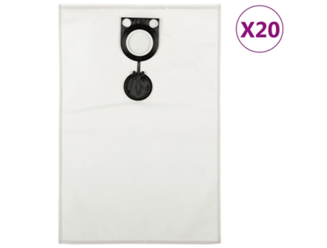 Conjunto 20 Bolsa De Aspiradora VIDAXL (62.5x42.5 cm)