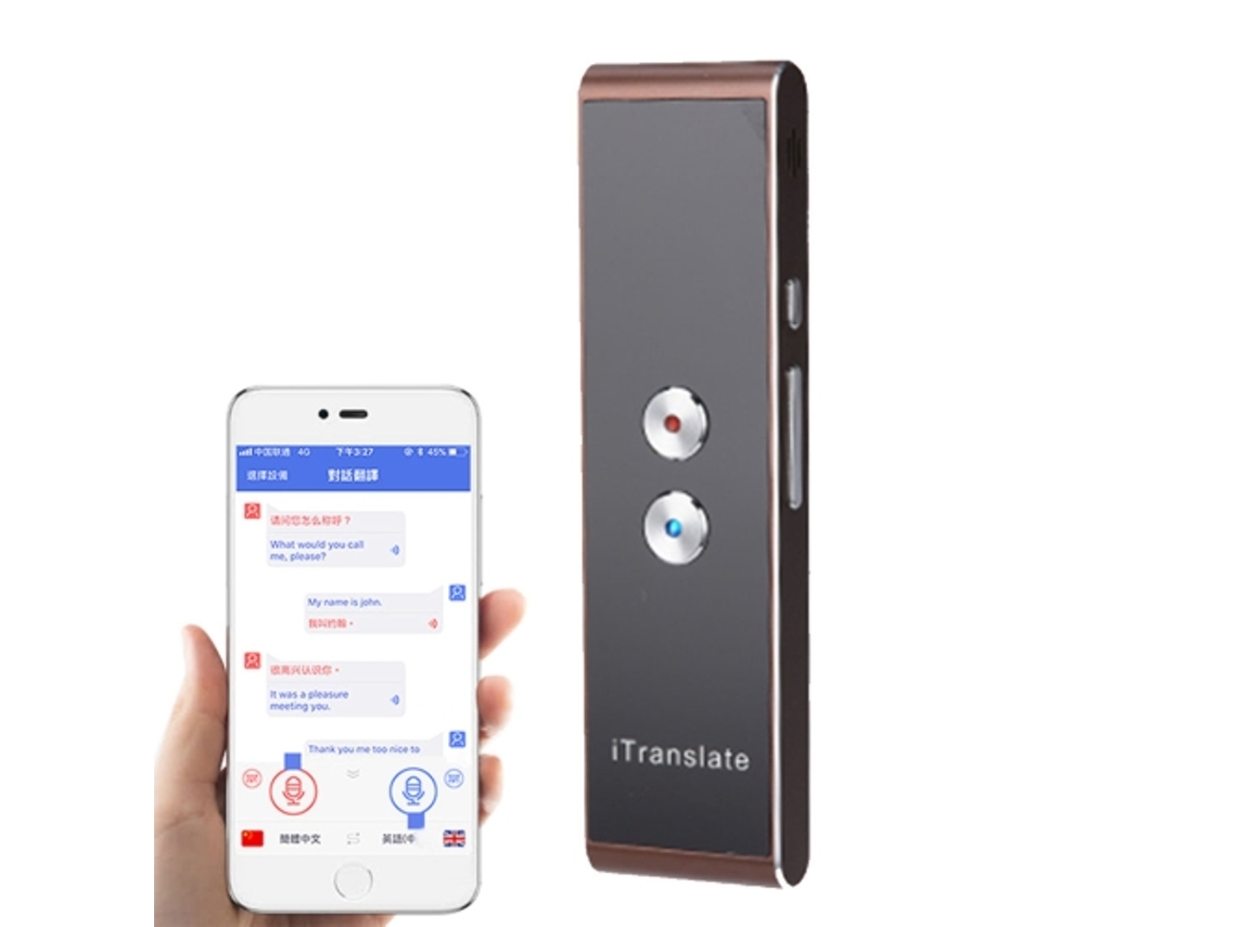 Traductor de voz inteligente de bolsillo Yuysan T8, traductor de voz en tiempo real con micrófono dual y compatible con 33 idiomas.