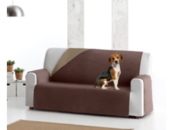 Funda tejido acolchado Reversible para Sofá Elena (115 cm 2 lugares - Cor marrón / beige oscuro)