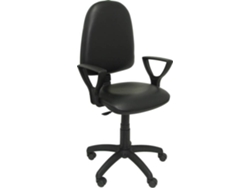 Silla de Escritorio Operativa PYC Ayna Negro BF (Brazos Fijos - Piel sintética)