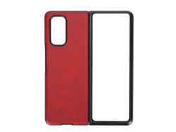 Capa De Couro Para Xiaomi Mix Fold, Capa De Proteção Abs Para Smartphone, Tela Dobravel, Cor Vermelha