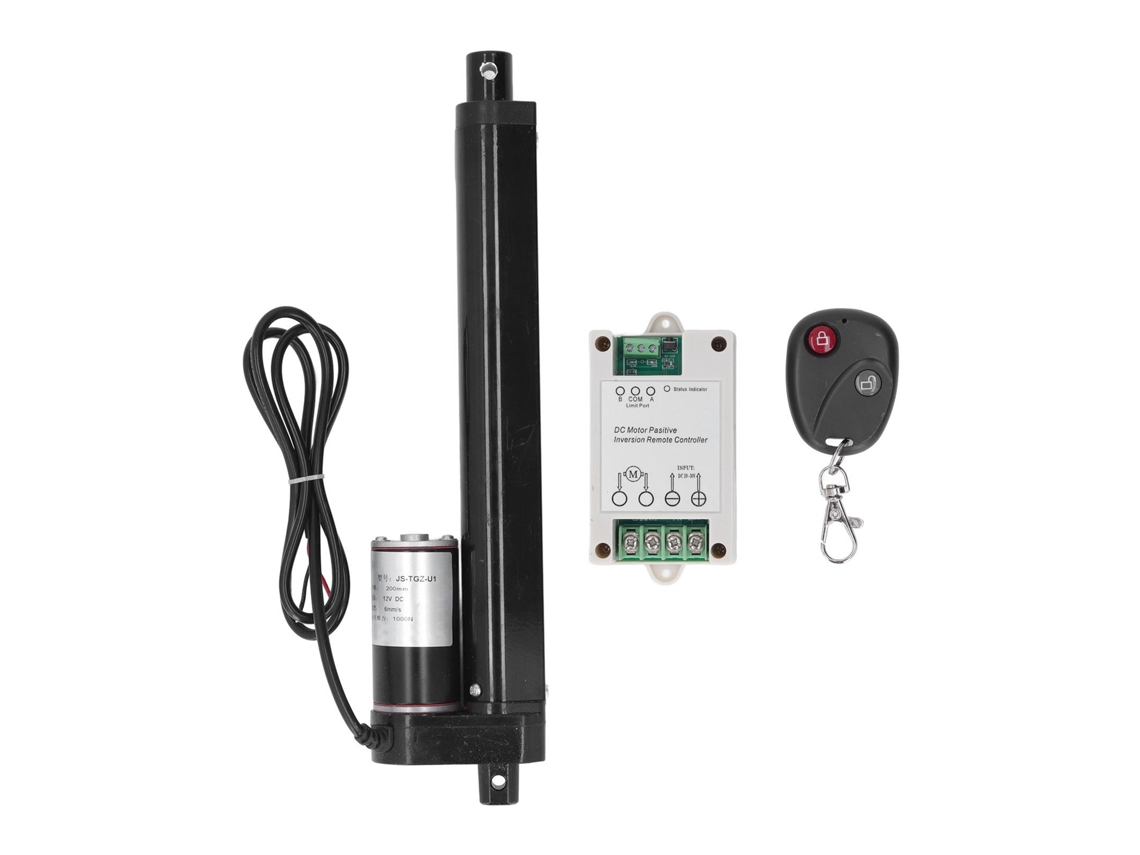 Actuador Linear Eléctrico 1000n 200mm Ip65 Motor De Metal Para Cadeira De Massagem Com Controle Remoto 12v