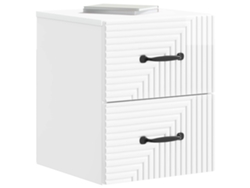Maison Exclusive - Mesita De Noche De Pared 2 Pcs Brillante 34,5 X 33 X 40 Cm