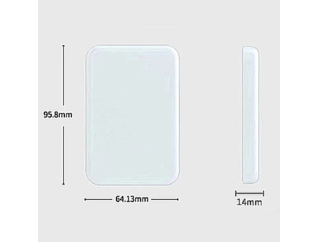 PowerBank Magnético 5000mAH para Alcatel Cinza