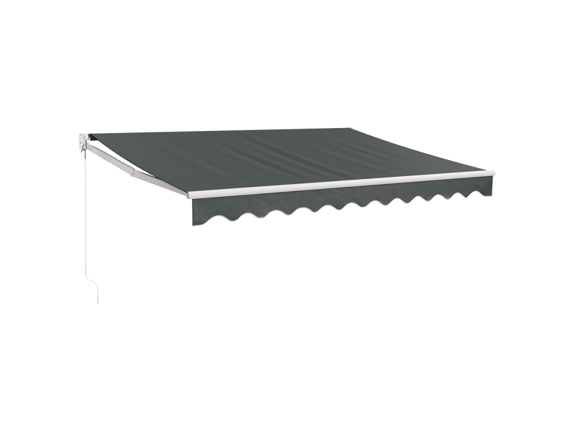 Maison Exclusive - Toldo Retráctil Aluminio Y Tela Gris Antracita 3x2,5 M