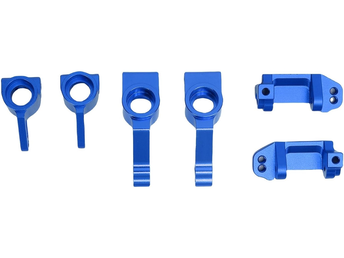 Kit De Piezas Para Bloques De Dirección Delanteros, Ruedas Giratorias Y Soporte Del Eje Trasero Del Coche Rc Slash 2wd