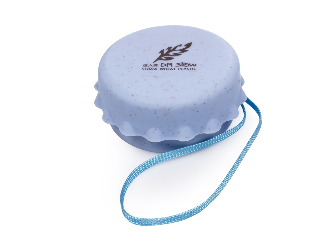 Vaso Plegable De Fibras Naturales 130ml. Fabricado En Caña De Trigo, Con Lanyard Para Colgar.