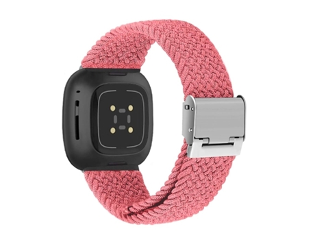 Pulsera Trenzada Flexible para Fitbit By Google Versa 3 Rosa VEANXIN